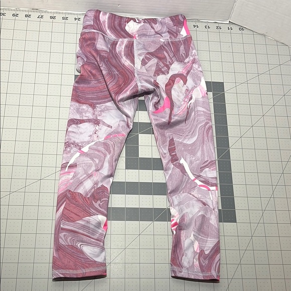 Old Navy Kids Marble Pattern Leggings - Pink and Purple - Picture 3 of 4